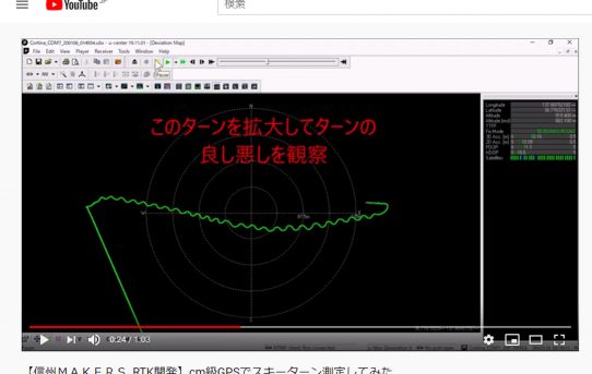 【SKIのＩＯＴ】ｃｍ級ＧＰＳを使ってスキーターンの測定した＜信州ＭＡＫＥＲＳ開発＞